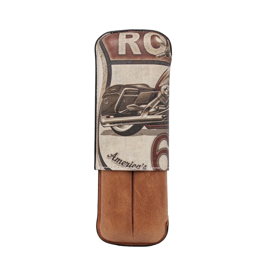 Etui 2 cigares Route 66