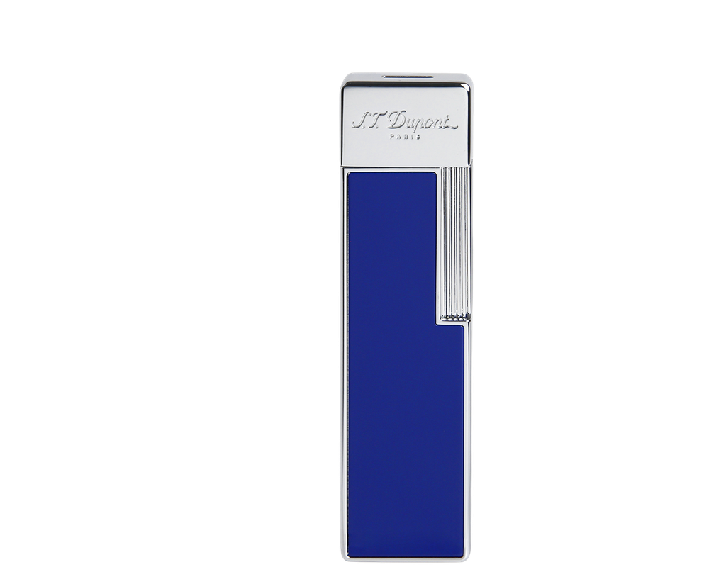 Briquet Twiggy laque bleue et chrome