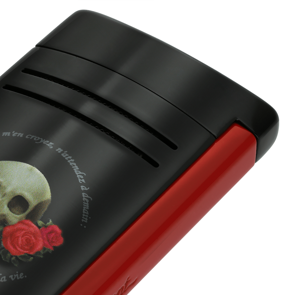 Briquet Maxijet Memento Mori noir