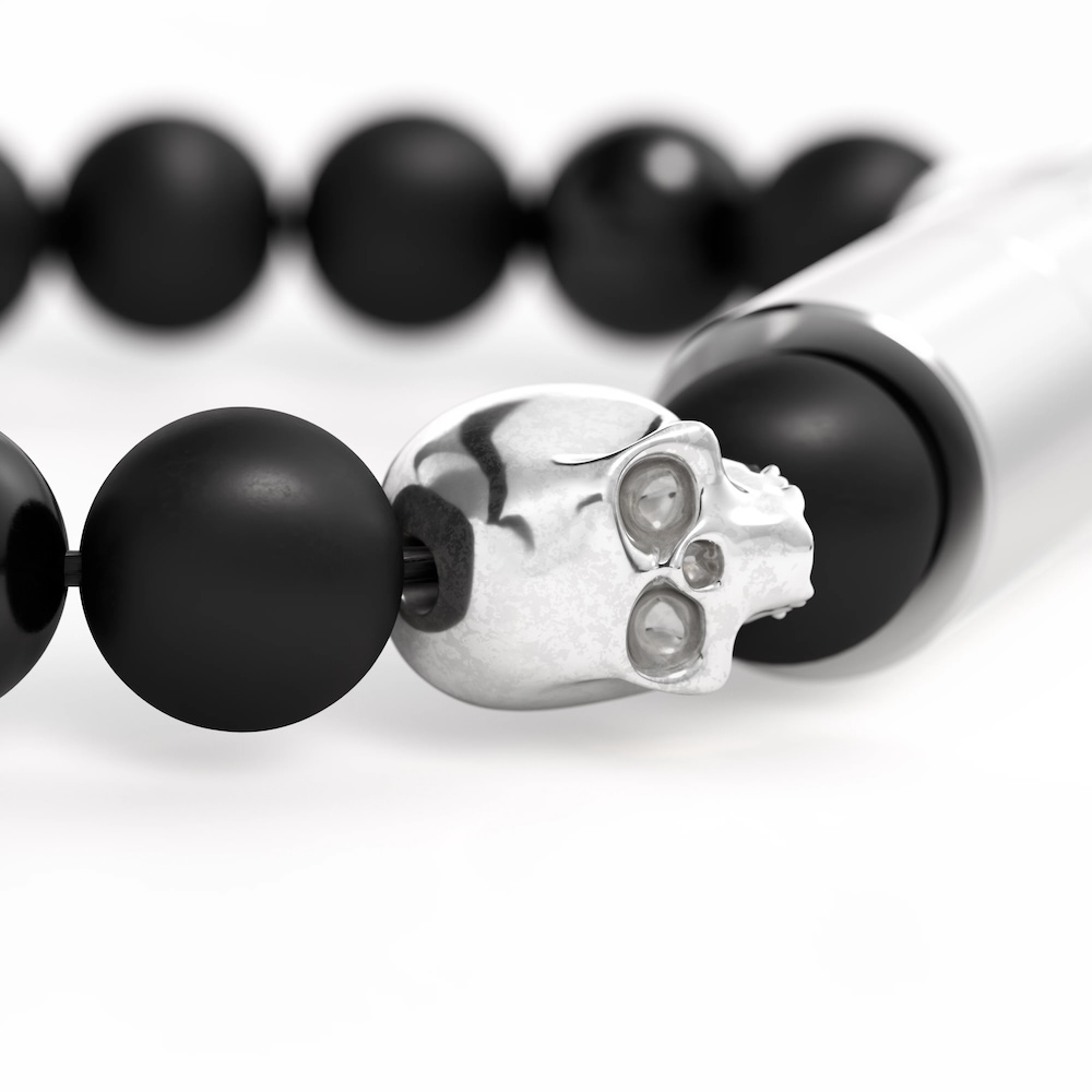 Punch Bracelet Oscuro Matte Skull I