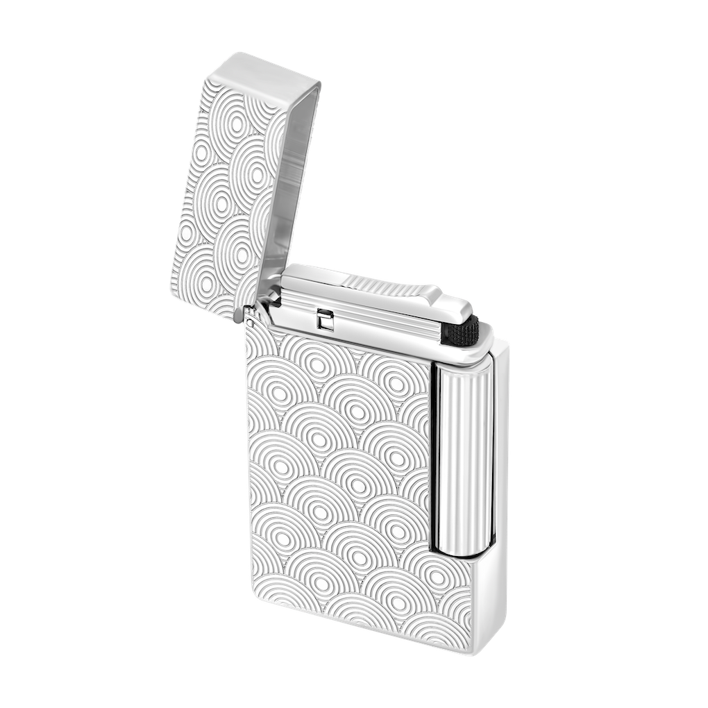 Briquet Initial Cinatic argenté