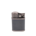 Briquet Table Carbone bleu 4 jet flammes