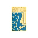 Briquet Ligne 2 Cling Fender blue gold
