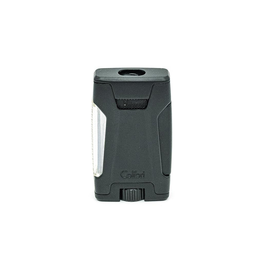 Briquet Colibri Rebel Black Jet 2 Flammes