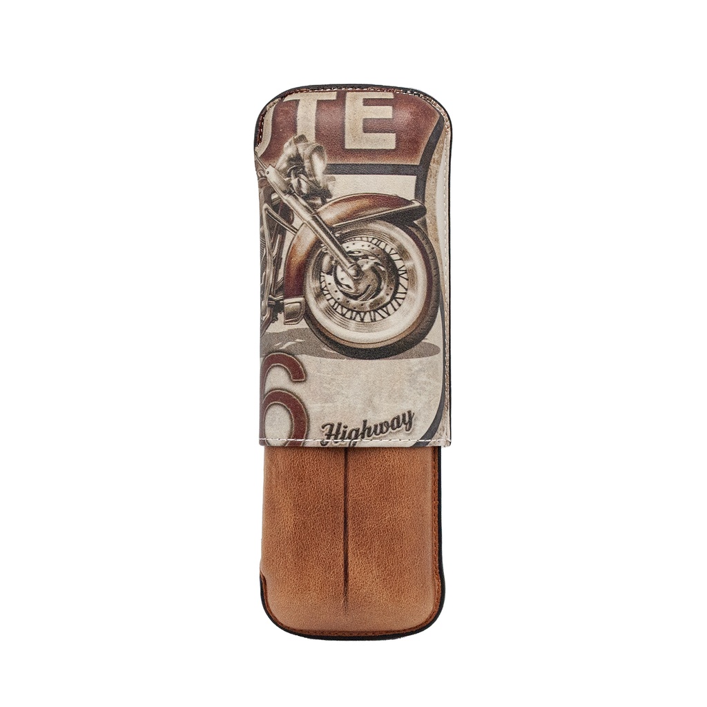 ​Recife Étui 2 cigares Route 66