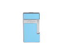 ​​​Briquet Slimmy laque bleu ciel et chrome