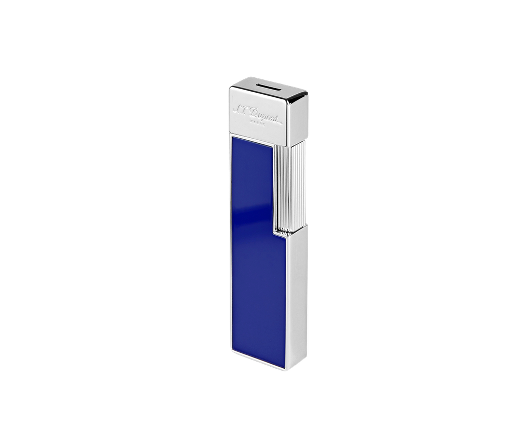 ​​​Briquet Twiggy laque bleue et chrome