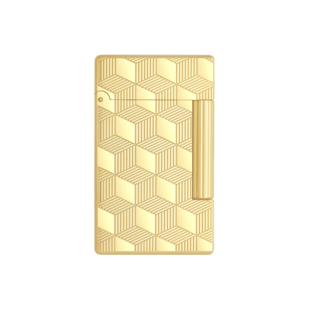 S.T.Dupont Briquet Initial Cube doré