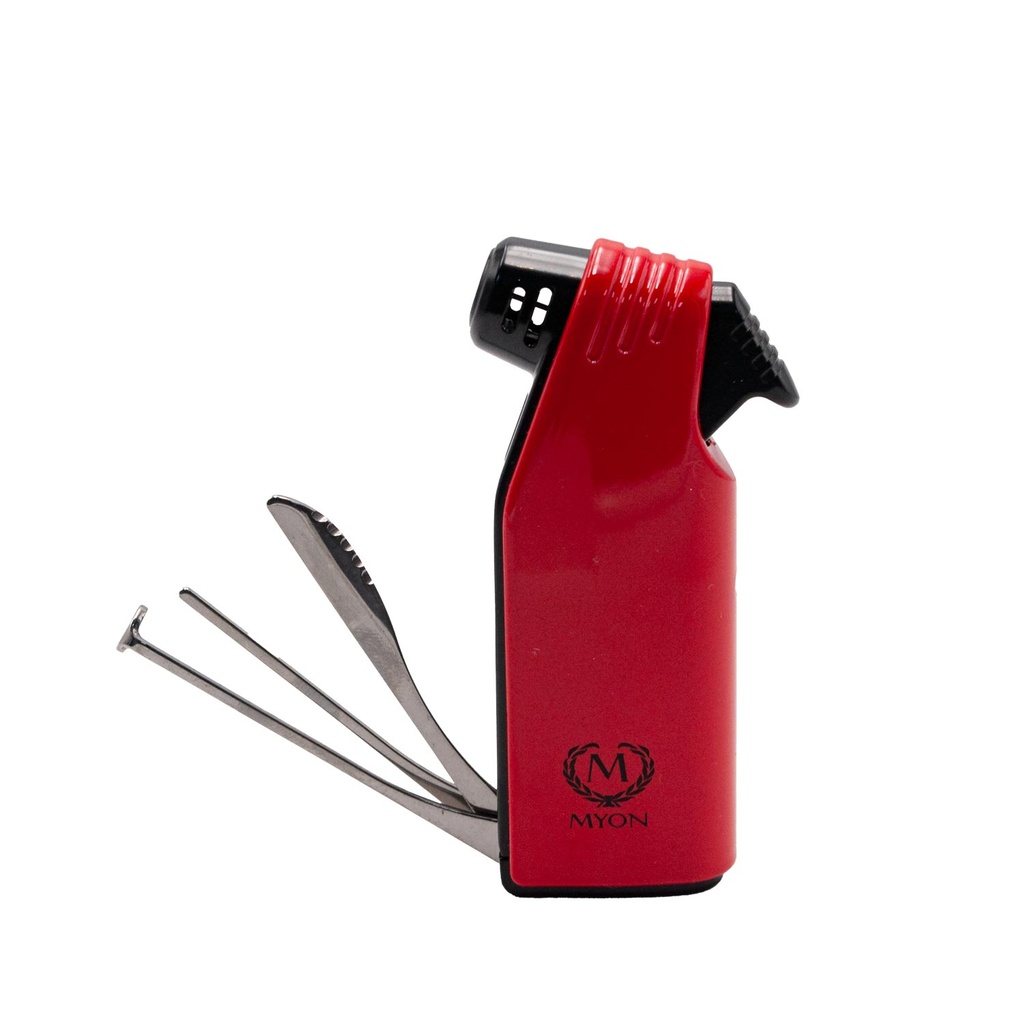 Briquet Carbone noir 2 jet flammes