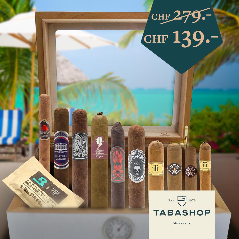 Humidor de Voyages garni de 10 cigares