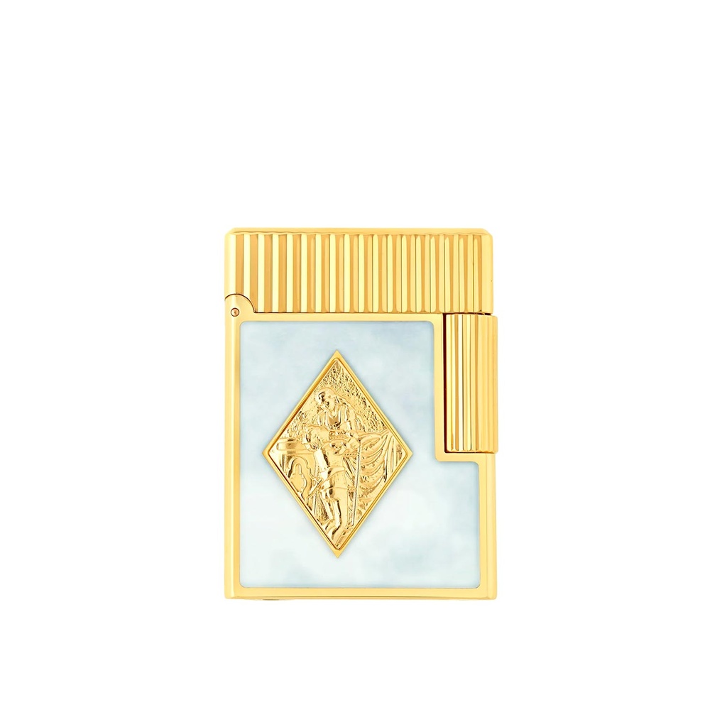 Briquet S.T. Dupont Ligne 1 Cling Romeo & Julieta blanc or