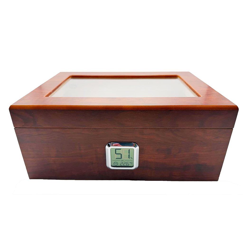Angelo Humidor Gastronomie en bois avec vitre