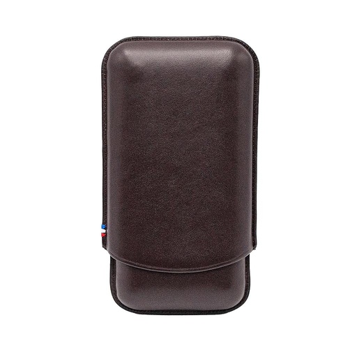 Étui S.T. Dupont 3 cigares cuir marron