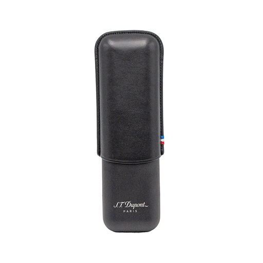 S.T.Dupont Etui 2 cigares noir mat lisse