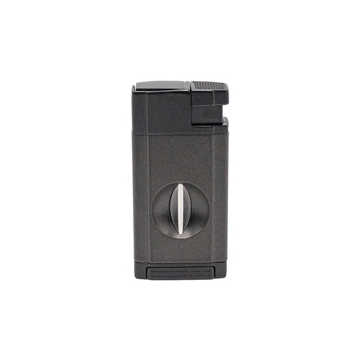 Winjet Briquet 2 Flammes Cutter en V Noir