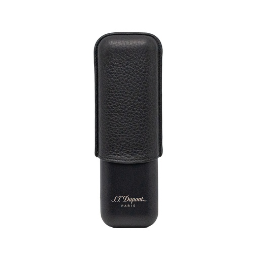 Étui Dupont 2 cigares noir mat grainé