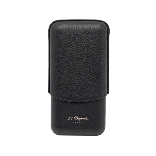 S.T.Dupont Etui 3 cigares noir mat grainé