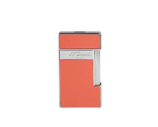 ​​​Briquet Slimmy laque corail et chrome