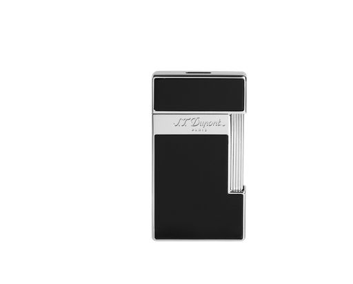 Briquet Slimmy Laque noir chromée