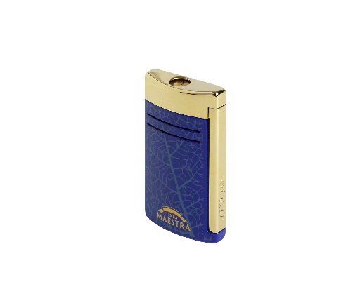 Briquet S.T. Dupont Maxijet Partagas Linea Maestra bleu et or