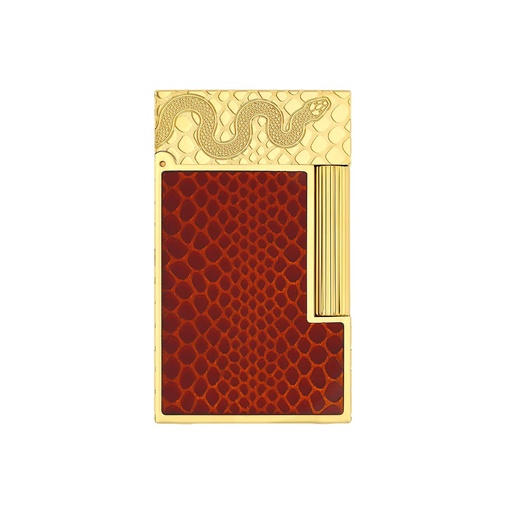 S.T.Dupont Briquet Ligne 2 Snake rouge & or jaune
