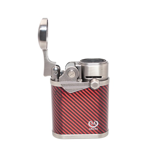 Briquet Table Carbon Rouge 4 flammes