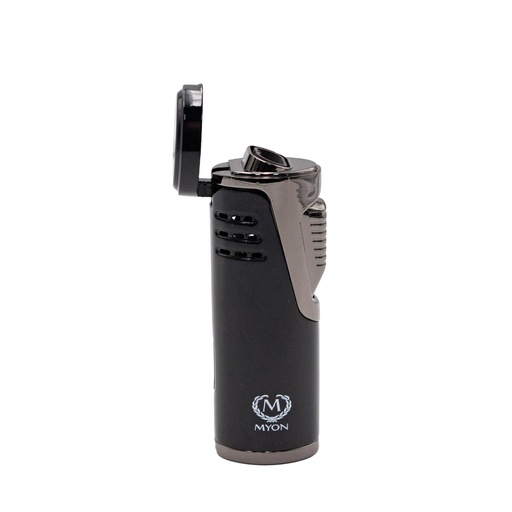 Briquet Carbone noir 2 jet flammes