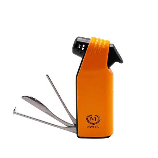 Briquet pipe jaune flamme douce