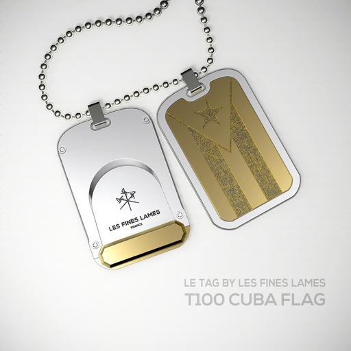 Les Fines Lames Le Tag T100 Drapeau Cuba or